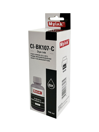 Чернила для CANON CLI-451BK (100мл,black Dye) CI-BK107-C Gloria™ MyInk 