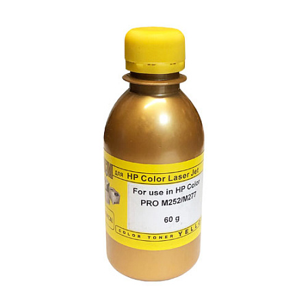 Тонер для HP Color LJ M252 / M277 (фл,60,желтый,Chemical/MKI) Gold ATM 