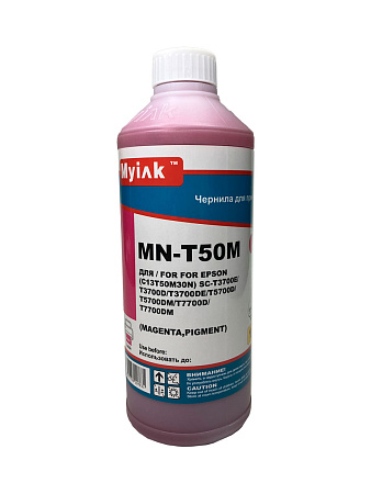 Чернила для EPSON (T50M30N) SC-T3700E/T3700D/T3700DE/T5700D/T5700DM/T7700D/T7700DM (1л, Magenta, Pigment) Myink Чернила для EPSON (T50M30N) SC-T3700E/T3700D/T3700DE/T5700D/T5700DM/T7700D/T7700DM (1л, Magenta, Pigment) Myink