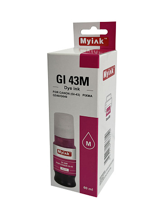 Чернила для CANON GI-43M ( 60мл, контейнер, magenta Dye) для PIXMA G540/G640 GI43M MyInk Чернила для CANON GI-43M ( 60мл, контейнер, magenta Dye) для PIXMA G540/G640 GI43M MyInk