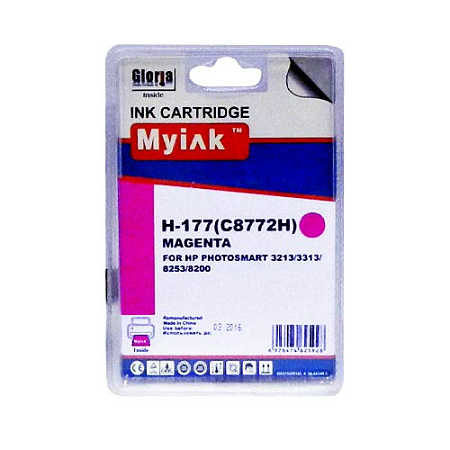 Картридж для (177)  HP PhotoSmart 8253 C8772H  Magenta (11,4 ml) MyInk  SAL 
