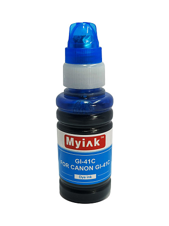 Чернила EcoTank GI-41С для Canon PIXMA G1420/G2420/G2460/G3420/G3460 (70мл,cyan) MyInk. 