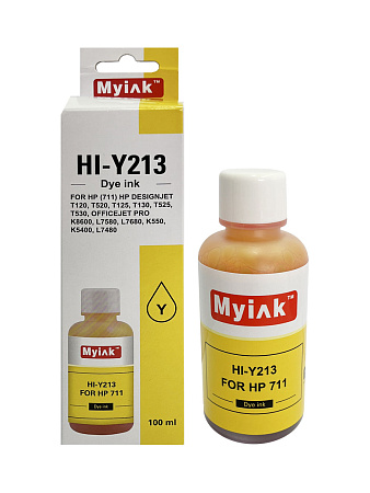 Чернила для HP (711) HP DesignJet T120, T520, T125, T130, T525, T530, OfficeJet Pro K8600, L7580, L7680, K550, K5400, L7480 (100мл, yellow, Dye) HI-Y213 Gloria™ MyInk Чернила для HP (711) HP DesignJet T120, T520, T125, T130, T525, T530, OfficeJet Pro K8600, L7580, L7680, K550, K5400, L7480 (100мл, yellow, Dye) HI-Y213 Gloria™ MyInk