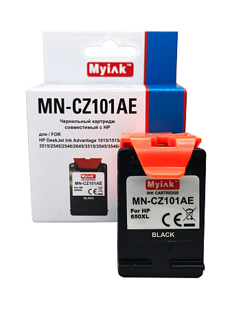 Картридж для (650XL) HP DJ Advantage 2515/3515/4515 CZ101AE (R) Black (18ml) Myink 