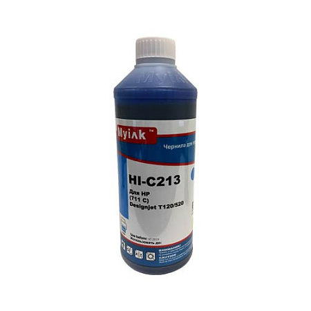 Чернила для HP (711) HP Designjet T120/520 (1л, cyan, Dye) HI-C213 Gloria™ MyInk 