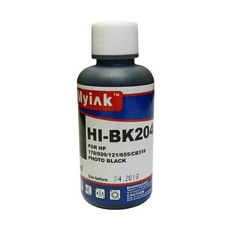 Чернила для HP (178/121/655/901/920) CB317/CB322 (100мл,photo black, Dye) HI-BK204 Gloria™ MyInk Чернила для HP (178/121/655/901/920) CB317/CB322 (100мл,photo black, Dye) HI-BK204 Gloria™ MyInk