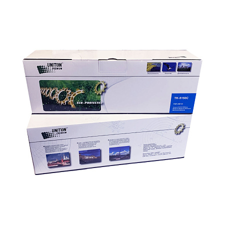 Тонер-картридж для (TK-5150C) KYOCERA ECOSYS P6035/M6035/M6535 (10K) синий UNITON Premium GREEN LINE 