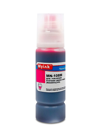 Чернила для EPSON EcoTank (108) L8050/L18050 (100мл, magenta, Dye) MyInk Чернила для EPSON EcoTank (108) L8050/L18050 (100мл, magenta, Dye) MyInk