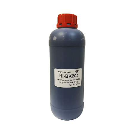 Чернила для HP (1л,photo black Dye) HI-BK204 (Технологическая упаковка для СЦ) Чернила для HP (1л,photo black Dye) HI-BK204 (Технологическая упаковка для СЦ)