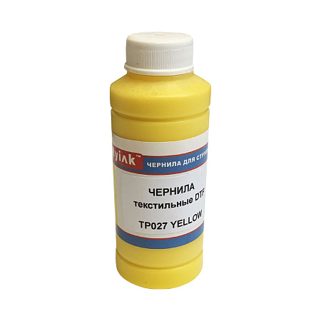 Чернила текстильные DTF для EPSON (100мл, yellow) TP027Y MyInk 