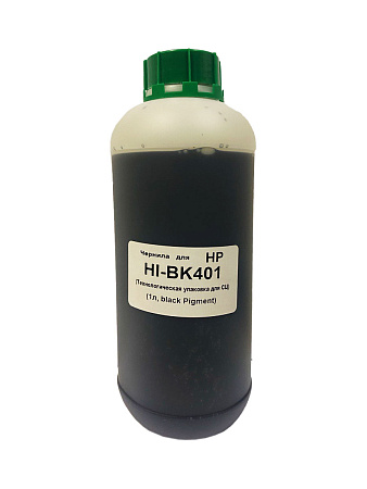 Чернила для HP (1л, black Pigment) HI-BK401 (Технологическая упаковка для СЦ) 