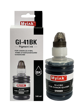 Чернила EcoTank GI-41BK для CANON Canon PIXMA G1420/G2420/G2460/G3420/G3460 (140мл,black,Pigment) MyInk Чернила EcoTank GI-41BK для CANON Canon PIXMA G1420/G2420/G2460/G3420/G3460 (140мл,black,Pigment) MyInk
