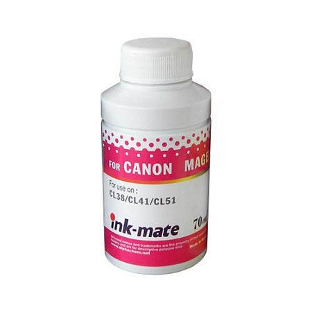 Чернила для CANON CL38/CL41/CL51/CLI-8 (70мл, magenta, Dye) CIM-41C Ink-Mate Чернила для CANON CL38/CL41/CL51/CLI-8 (70мл, magenta, Dye) CIM-41C Ink-Mate