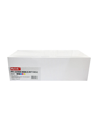 Картриджи (БЕЗ ЧЕРНИЛ) ПЗК (PFI-320BK/MBK/C/M/Y) для CANON TM-200/205/300/305 without chip, 5шт MyInk 