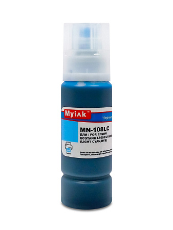 Чернила для EPSON EcoTank (108) L8050/L18050 (100мл, light cyan, Dye) MyInk Чернила для EPSON EcoTank (108) L8050/L18050 (100мл, light cyan, Dye) MyInk
