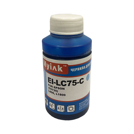 Чернила для EPSON L800/ L805/ L1800  EI-LC75-C (70мл, Light Cyan Dye) MyInk 