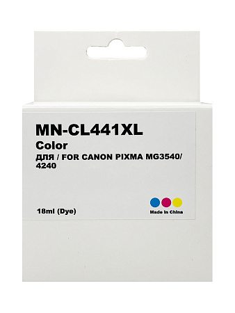Картридж для CANON CL-441XL PIXMA MG3540/4240 (R) Color (18ml) Myink Т/У Картридж для CANON CL-441XL PIXMA MG3540/4240 (R) Color (18ml) Myink Т/У