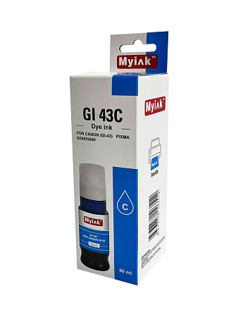 Чернила для CANON GI-43C (60мл, контейнер, cyan Dye) для PIXMA G540/G640 GI43C MyInk 