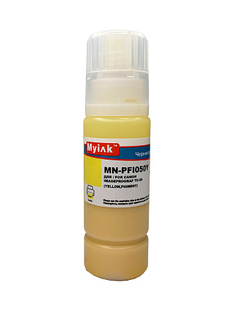 Чернила для CANON (PFI-050Y) imagePROGRAF TC-20 (70ml, Yellow, Pigment) Myink Чернила для CANON (PFI-050Y) imagePROGRAF TC-20 (70ml, Yellow, Pigment) Myink