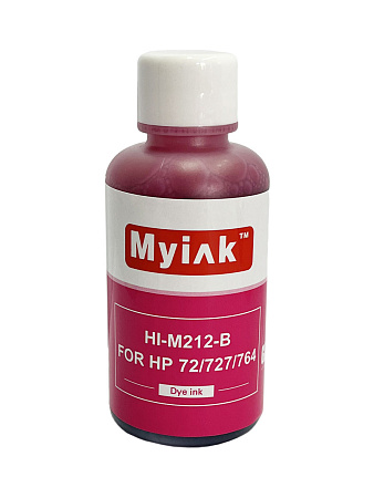 Чернила для (HP 72, HP 727, HP 764) C9372A (100мл,magenta, Dye) HI-M212-B Gloria™ MyInk 