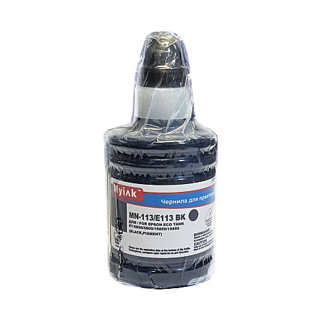 Чернила для EPSON EcoTank 113 (T06B140) ET-5850/5800/16600/16650 (140мл, black,Pigment) MyInk 