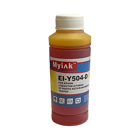 Чернила для EPSON St Photo R270/R290/RX590/T50/P50 EI-Y504-D (100мл, Yellow Dye) MyInk RU Чернила для EPSON St Photo R270/R290/RX590/T50/P50 EI-Y504-D (100мл, Yellow Dye) MyInk RU