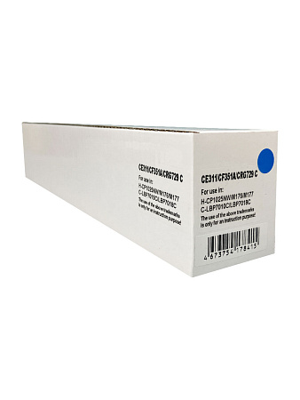 Картридж для HP Color LJ M176 /CP1025 CF351A/CE311A/Canon 729C синий (1K) (compatible) Картридж для HP Color LJ M176 /CP1025 CF351A/CE311A/Canon 729C синий (1K) (compatible)