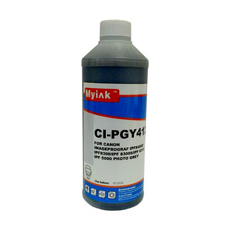 Чернила для CANON (PFI-102PGY/104PGY/303PGY) imagePROGRAF iPF8400D/iPF605/iPF710/iPF750/iPF760/iPF765/iPF510/iPF500 (1л,photo grey Dye) CI-PGY412 MyInk Чернила для CANON (PFI-102PGY/104PGY/303PGY) imagePROGRAF iPF8400D/iPF605/iPF710/iPF750/iPF760/iPF765/iPF510/iPF500 (1л,photo grey Dye) CI-PGY412 MyInk
