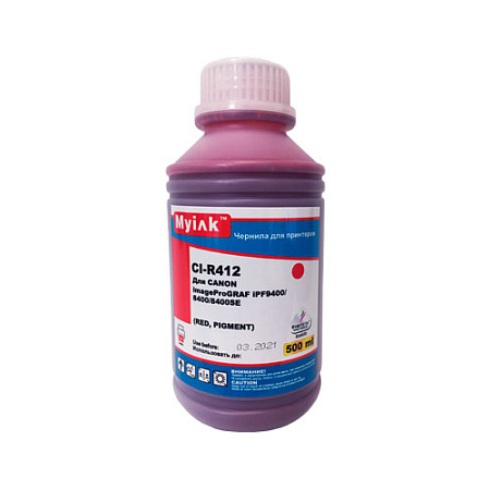 Чернила для CANON (PFI-706R) imagePROGRAF iPF9400/9400S/8400/8400S (500мл,red,Pigment) MyInk Чернила для CANON (PFI-706R) imagePROGRAF iPF9400/9400S/8400/8400S (500мл,red,Pigment) MyInk