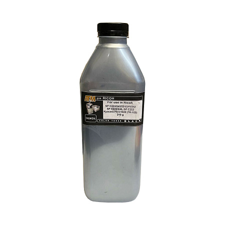 Тонер для RICOH SP C232/242/252/311/312 (фл,210,черный ,Chemical) Silver ATM Тонер для RICOH SP C232/242/252/311/312 (фл,210,черный ,Chemical) Silver ATM