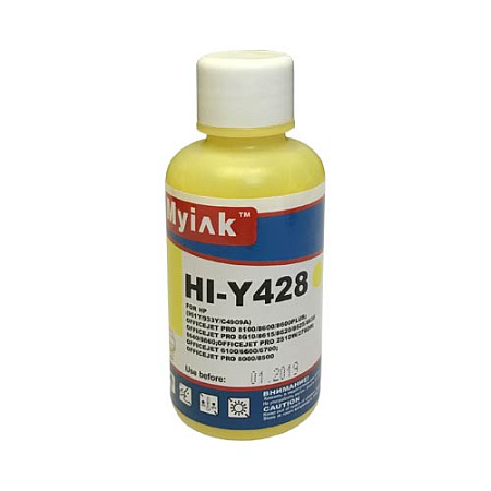 Чернила для HP (933/935/940/951) (100мл,yellow,Pigment) HI-Y428 EverBrite™ MyInk Чернила для HP (933/935/940/951) (100мл,yellow,Pigment) HI-Y428 EverBrite™ MyInk