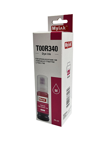 Чернила для EPSON EcoTank (106) (T00R340) ET-7700/7750/L7160/L7180 (70мл,magenta,Dye) MyInk Чернила для EPSON EcoTank (106) (T00R340) ET-7700/7750/L7160/L7180 (70мл,magenta,Dye) MyInk