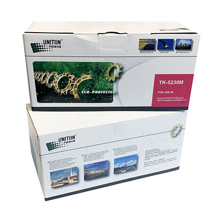 Тонер-картридж для (TK-5230 M) KYOCERA ECOSYS P5021/M5521 (2,2K) красный UNITON Premium GREEN LINE (Eco Protected) Тонер-картридж для (TK-5230 M) KYOCERA ECOSYS P5021/M5521 (2,2K) красный UNITON Premium GREEN LINE (Eco Protected)