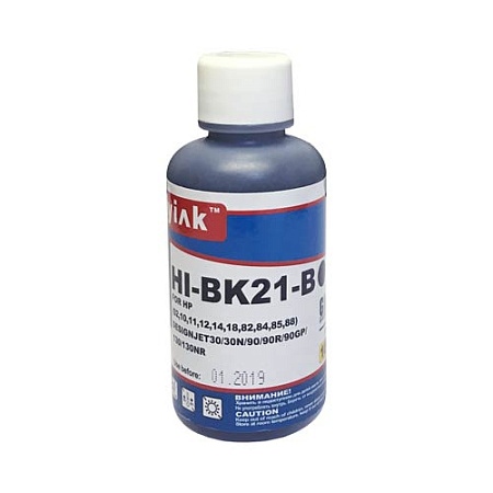 Чернила для HP ( 84) HP Designjet30/30n/90/90r/90gp/130 C5016A (100мл,black, Dye) HI-BK21-B MyInk Чернила для HP ( 84) HP Designjet30/30n/90/90r/90gp/130 C5016A (100мл,black, Dye) HI-BK21-B MyInk