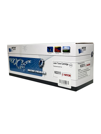 Картридж для HP Color LJ M454,M455, MFP M479 W2031X (415X) синий (6K) UNITON Premium 