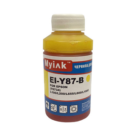 Чернила для EPSON L800/ L805/ L1800/ L100/ L200 EI-Y87-B (70мл, Yellow Dye) MyInk 