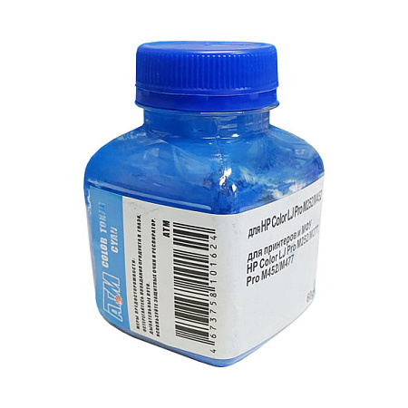Тонер для HP Color LJ M252/M277/M452/M477 (фл,60,синий) АТМ 