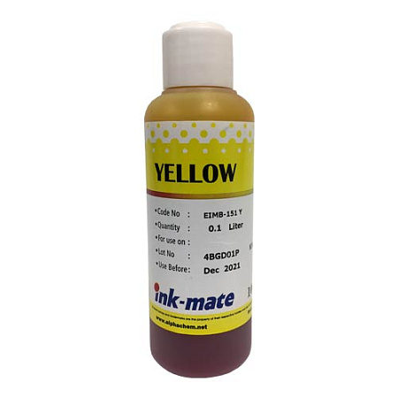 Чернила светостойкие для EPSON (T0824/T0814/T0804) St Photo R270/390/RX590/T50/P50 (100мл, yellow, Dye) EIM-151Y  Ink-Mate SAL 