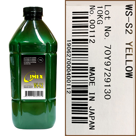 Тонер для KYOCERA FS Color Универсал тип WS-S2-Y (фл,1кг,желт,IMEX) Green Line 