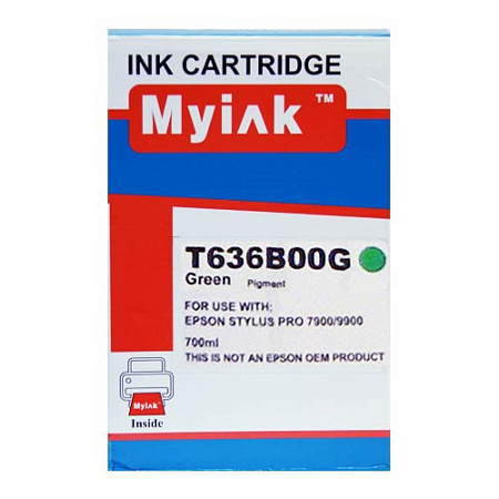 Картридж для (T636B) EPSON St Pro 7900/9900 Green (700ml, Pigment) MyInk SAL Картридж для (T636B) EPSON St Pro 7900/9900 Green (700ml, Pigment) MyInk SAL