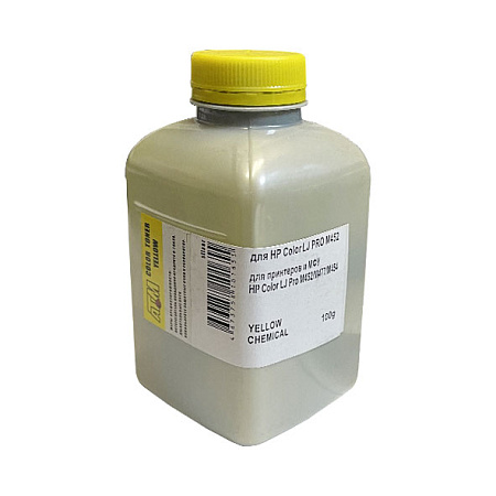 Тонер для HP Color LJ M452/M477/M454 (фл,100,желтый,Chemical) Silver ATM 