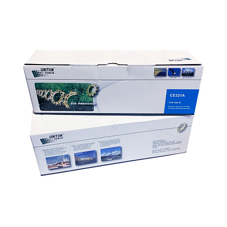 Картридж для HP Color LJ CP 1525/CM1415 PRO  CE321A синий (1,3K) UNITON Premium GREEN LINE (Eco Protected) 