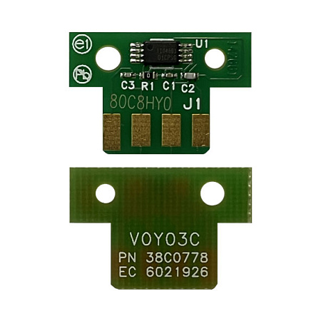 Чип к-жа Lexmark CX410/CX510 (3К) yellow (для любого ПО) UNItech(Apex) 