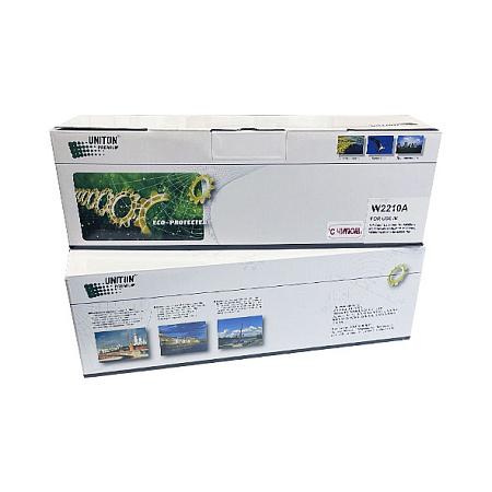 Картридж для HP Color LJ M255/MFP M282/M283  W2210A (207A) ч (1,35K, с чипом APEX) UNITON Premium GREEN LINE (Eco Protected) 