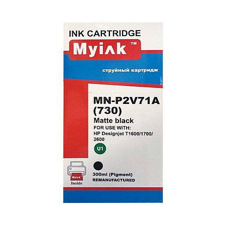 Картридж для (HP 730) HP Designjet T1600/T1700/T2600 P2V71A (R) Black (300ml, Pigment) MyInk SAL 