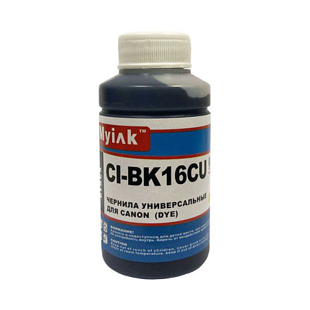 Чернила универсальные для CANON (70мл, Black, Dye ) CI-BK16CU MyInk Чернила универсальные для CANON (70мл, Black, Dye ) CI-BK16CU MyInk