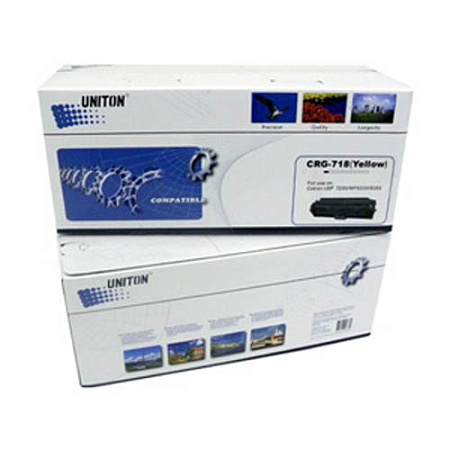 Картридж для CANON LBP-7200  Cartridge 718Y желтый (2,8K) UNITON Premium 