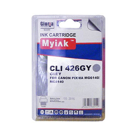Картридж для CANON CLI-426GY PIXMA MG6140/8140 Grey (9ml, Dye) MyInk Картридж для CANON CLI-426GY PIXMA MG6140/8140 Grey (9ml, Dye) MyInk