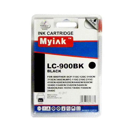 Картридж для Brother DCP-110C/MFC-210C/FAX-1840C (LC900BK) Black MyInk SAL 
