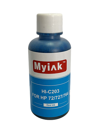 Чернила для (HP 72, HP 727, HP 764) C9371A (100мл,cyan, Dye) HI-C203 Gloria™ MyInk 